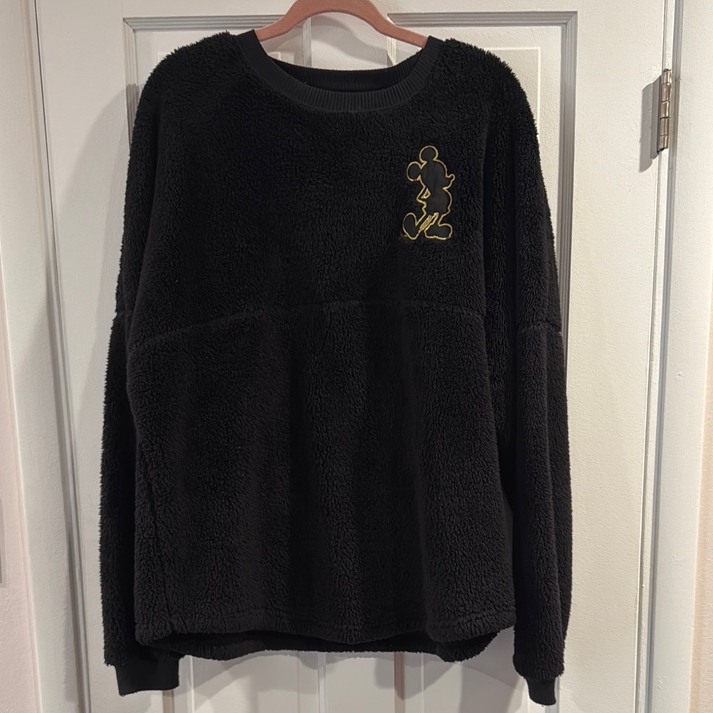 Disney Black Fleece Spirit Jersey with Mickey Embroidery Gold Collection